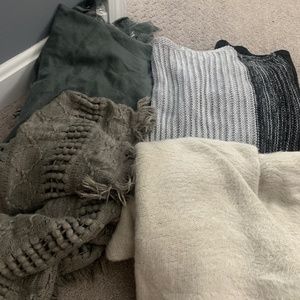 4 winter scarves